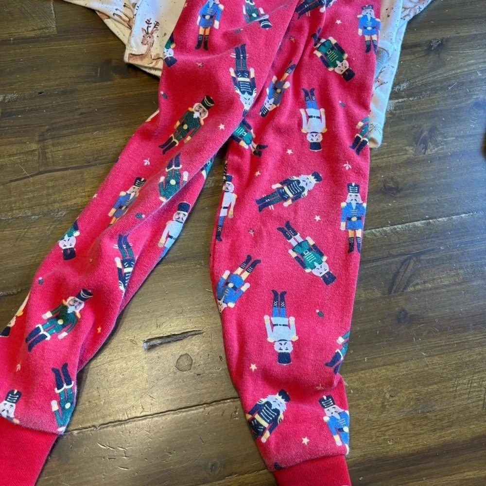 Holiday Pajama Set Bundle 4T Janie and Jack Burt’s Bees Deer Nut Cracker Winter